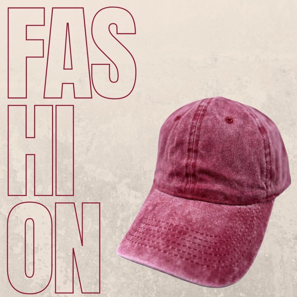 Unisex caps -Vintage burgundy-